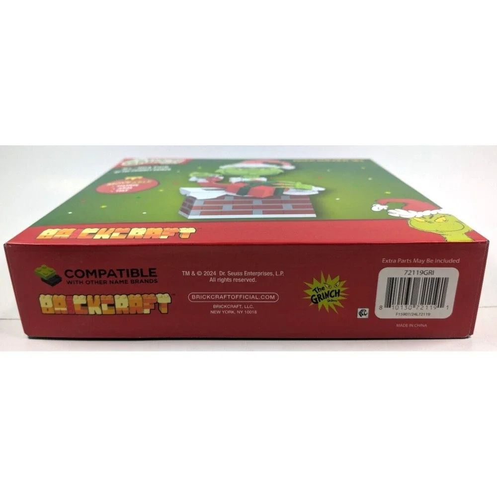 Brickcraft Dr. Seuss The Grinch Up The Chimney Grinch Brick Building Set 504 Pcs